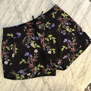 Athleta Floral Board Shorts, Size 2